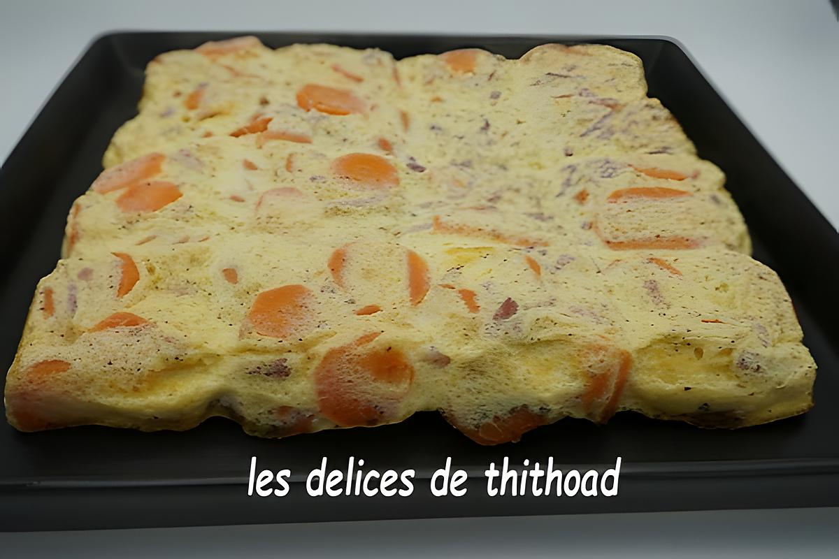 recette flan de carottes bacon et pommes de terre