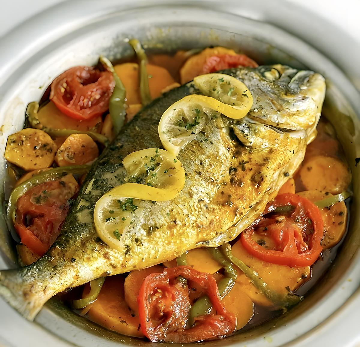 recette Tajine poisson et patates douces