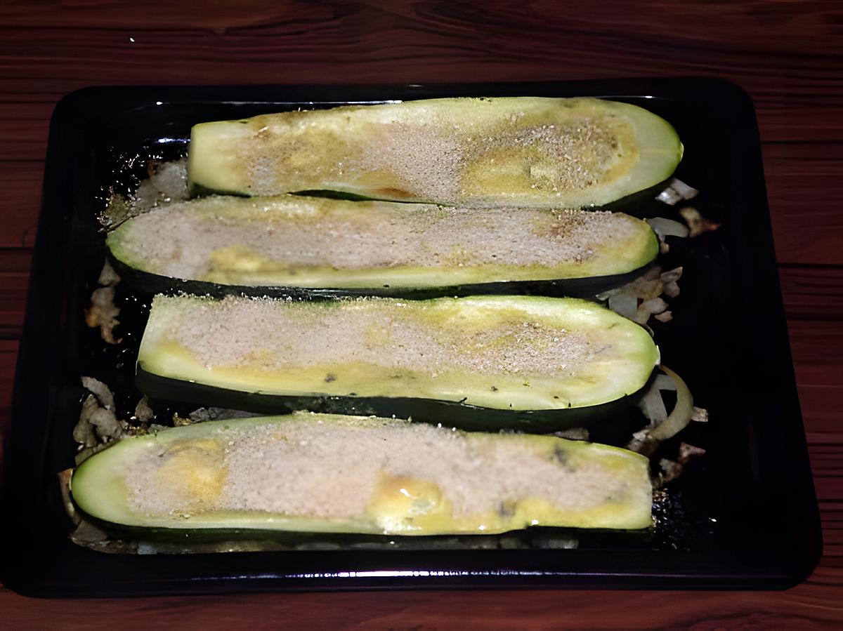 recette Courgettes farcies au bleu