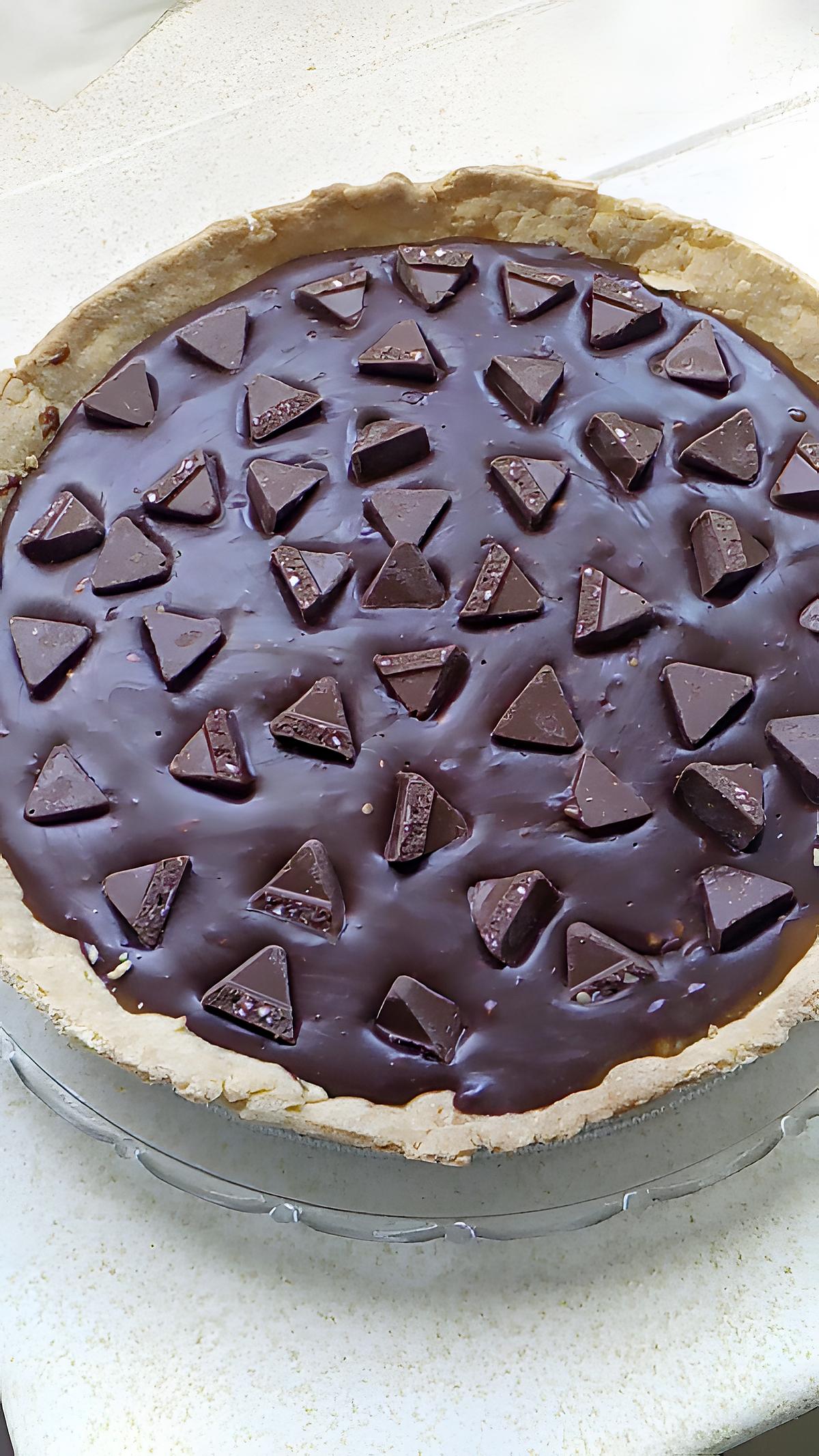 recette tarte caramel beurre salé au toblerone