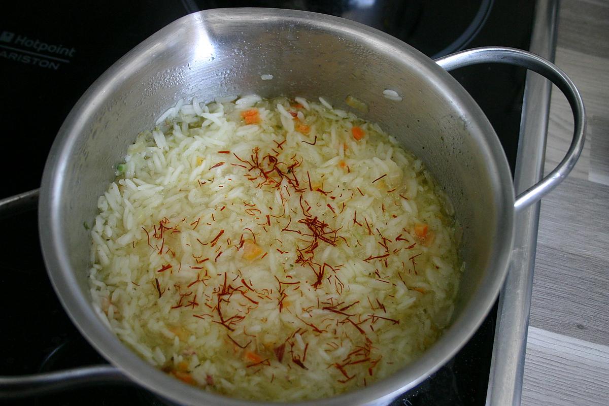 recette Dos de Cabillaud Poêlé Au Riz Basmati Safrané