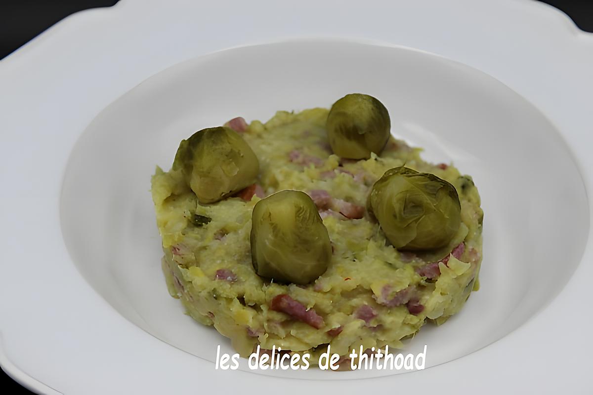 recette Purée de choux de Bruxelles et pomme de terre