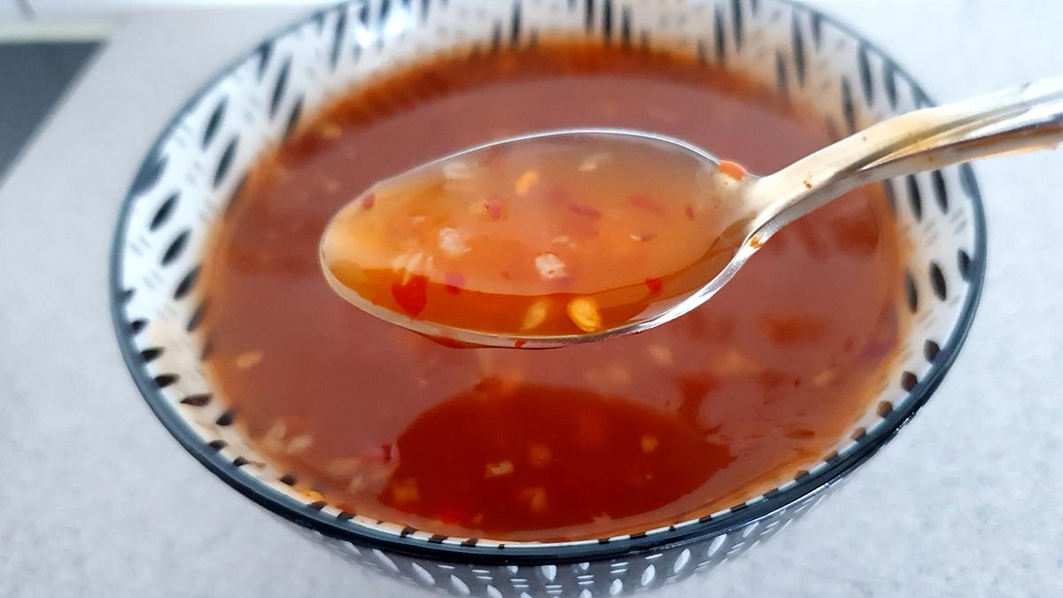 recette Sauce pour nems et rouleaux de printemps (sauce aigre-douce)