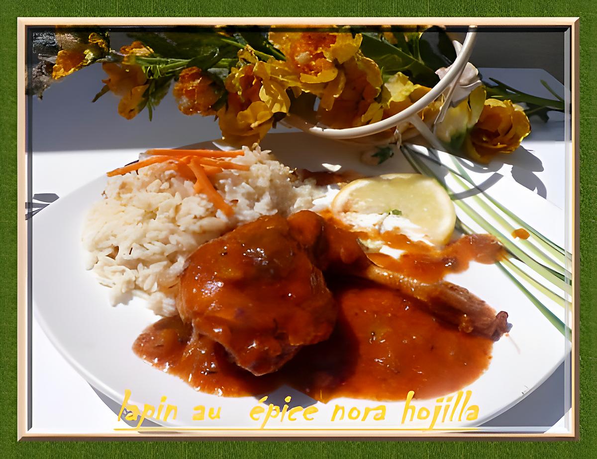 recette LAPIN AU EPICE NORA HOJILLA