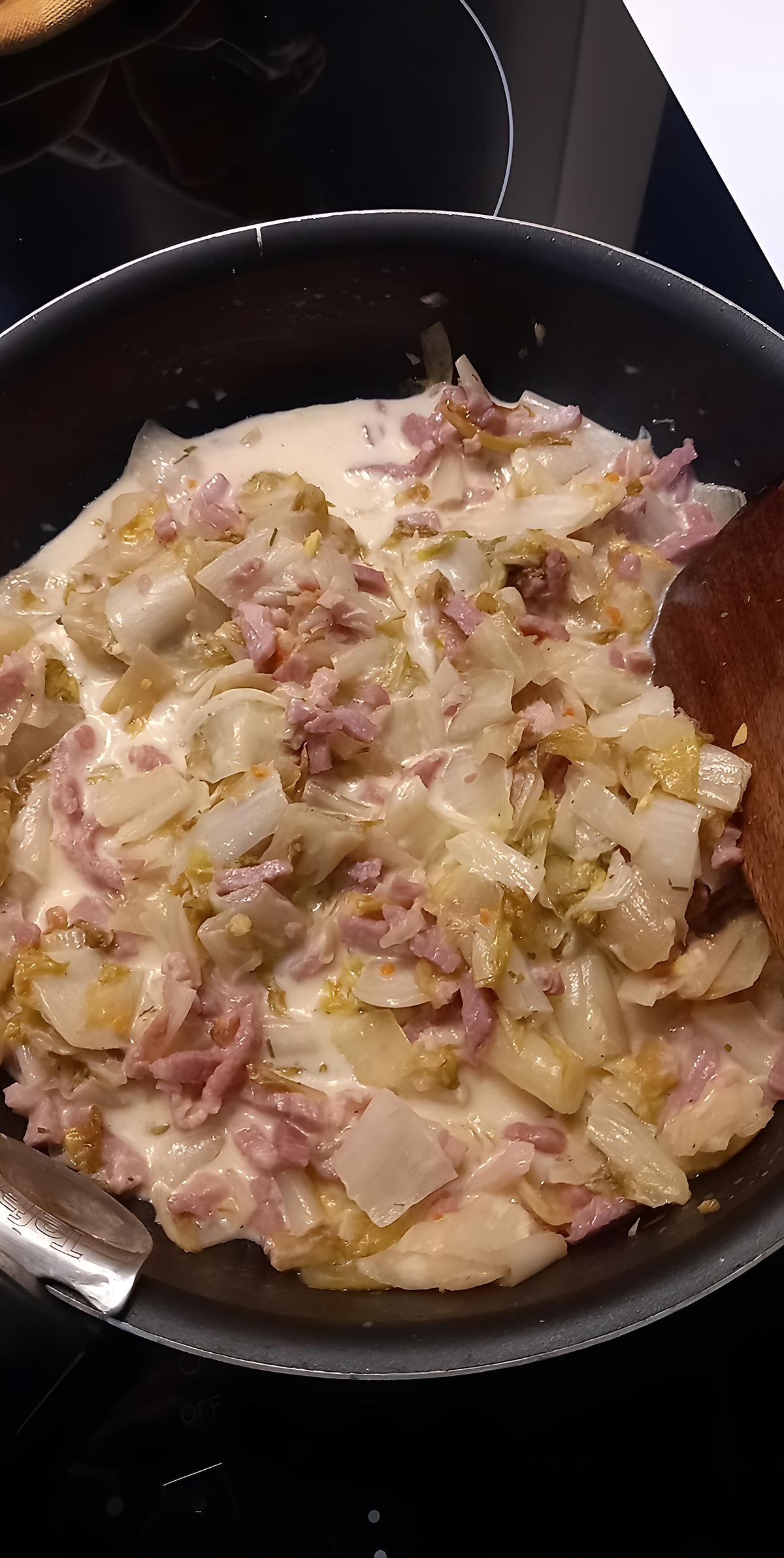 recette Endives aux lardons