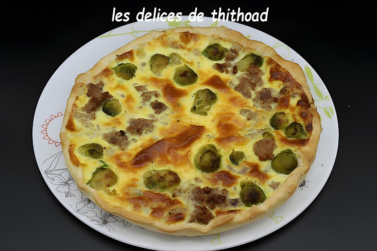 recette Quiche au thon et chou de Bruxelles