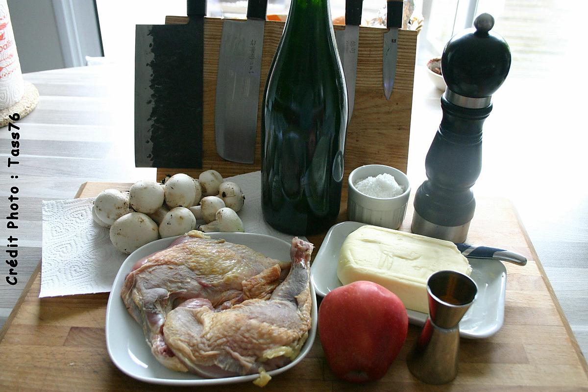 recette Suprêmes de Pintade à la Normande