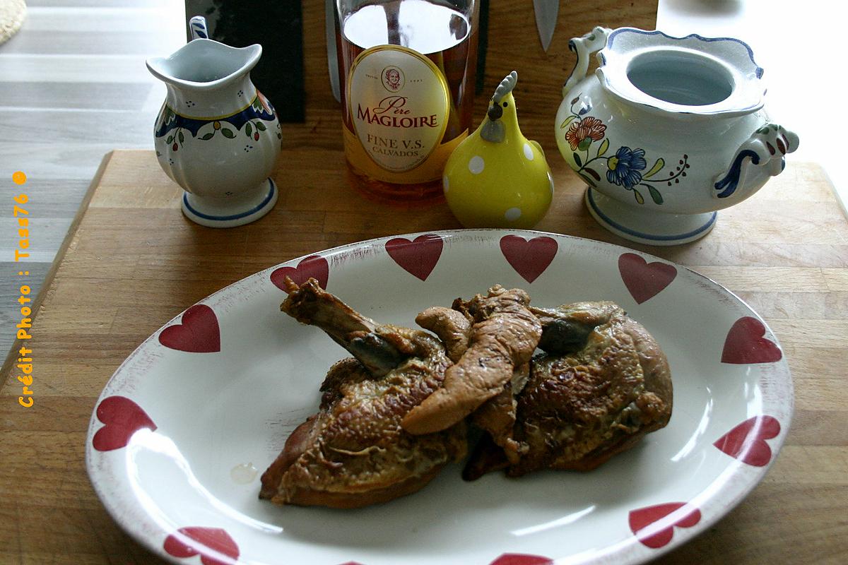 recette Suprêmes de Pintade à la Normande