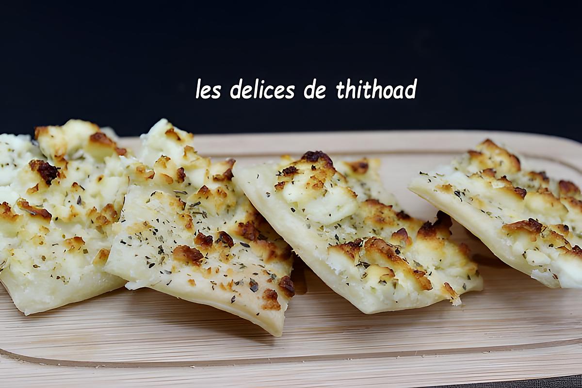 recette mini pizzas blanches à l’origan et feta