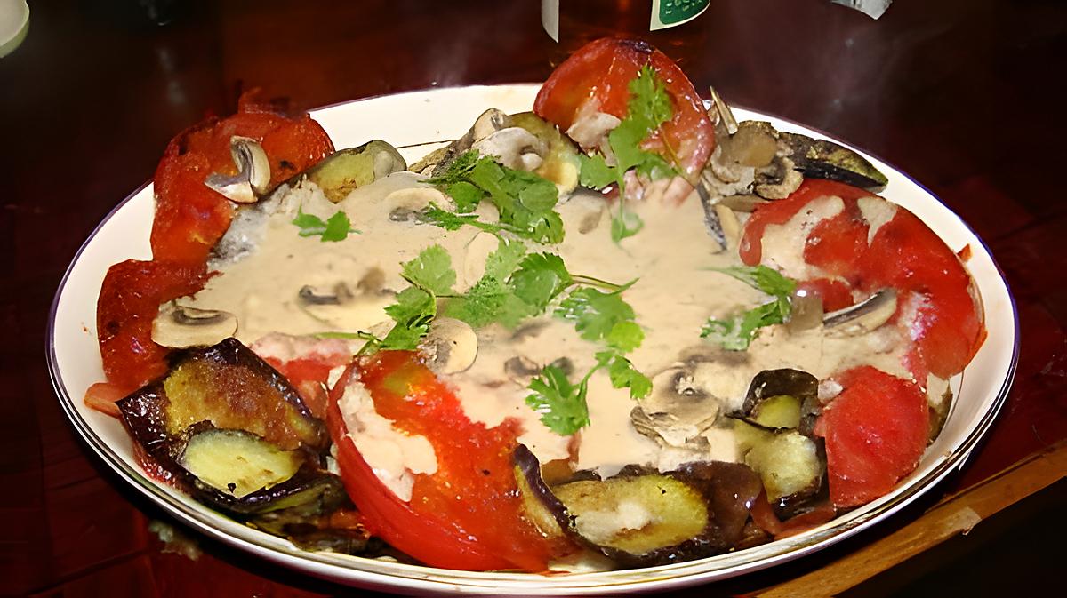 recette Filets de poisson à l'aubergine