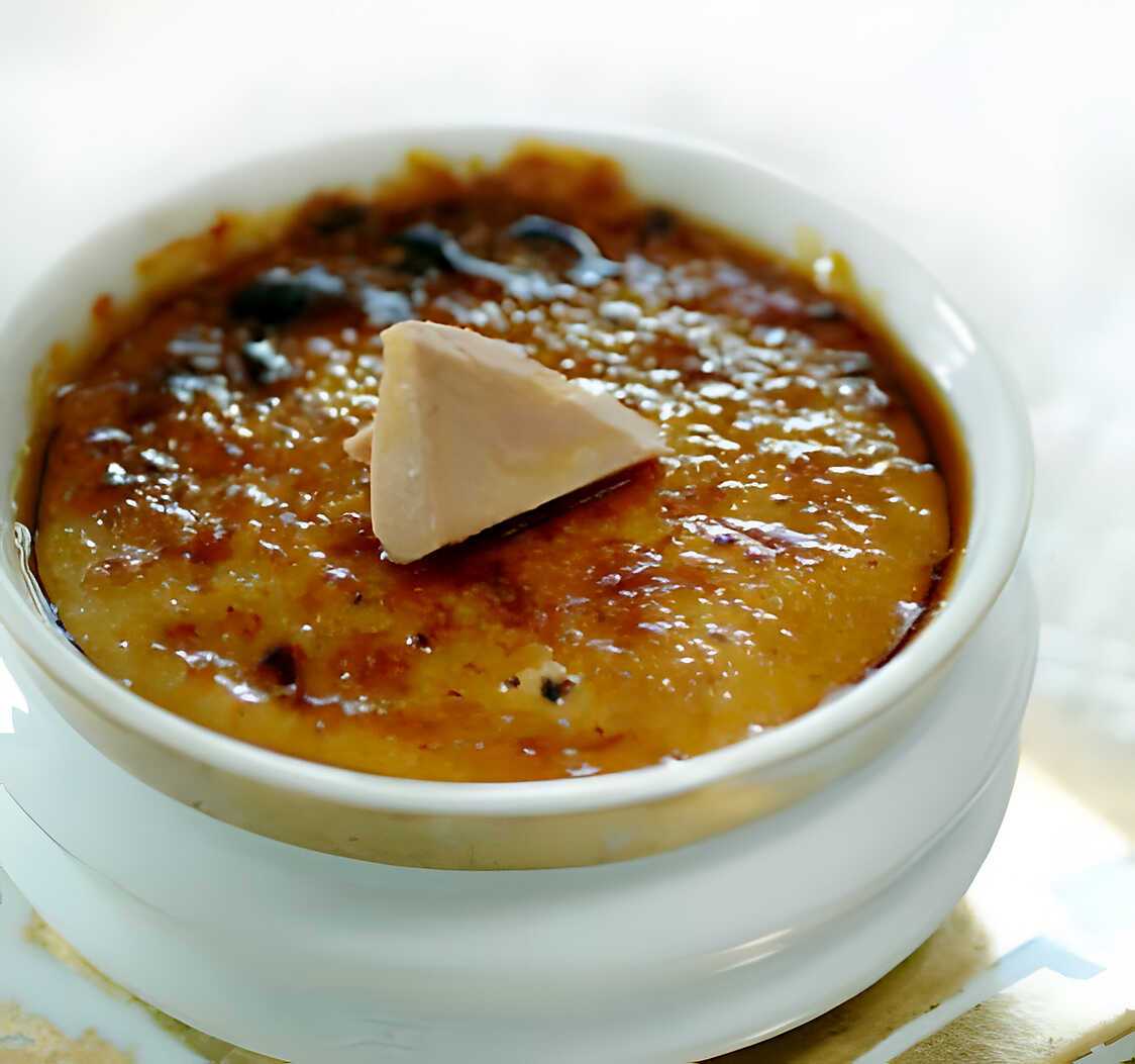 Recette de Crème brulée au fois gras