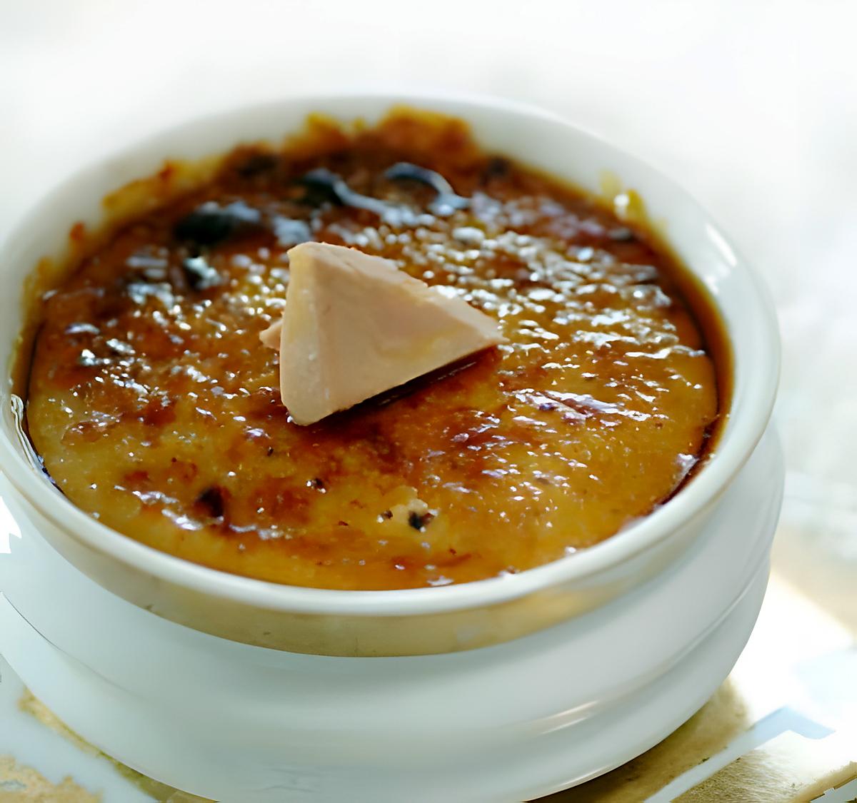 recette crème brulée au fois gras