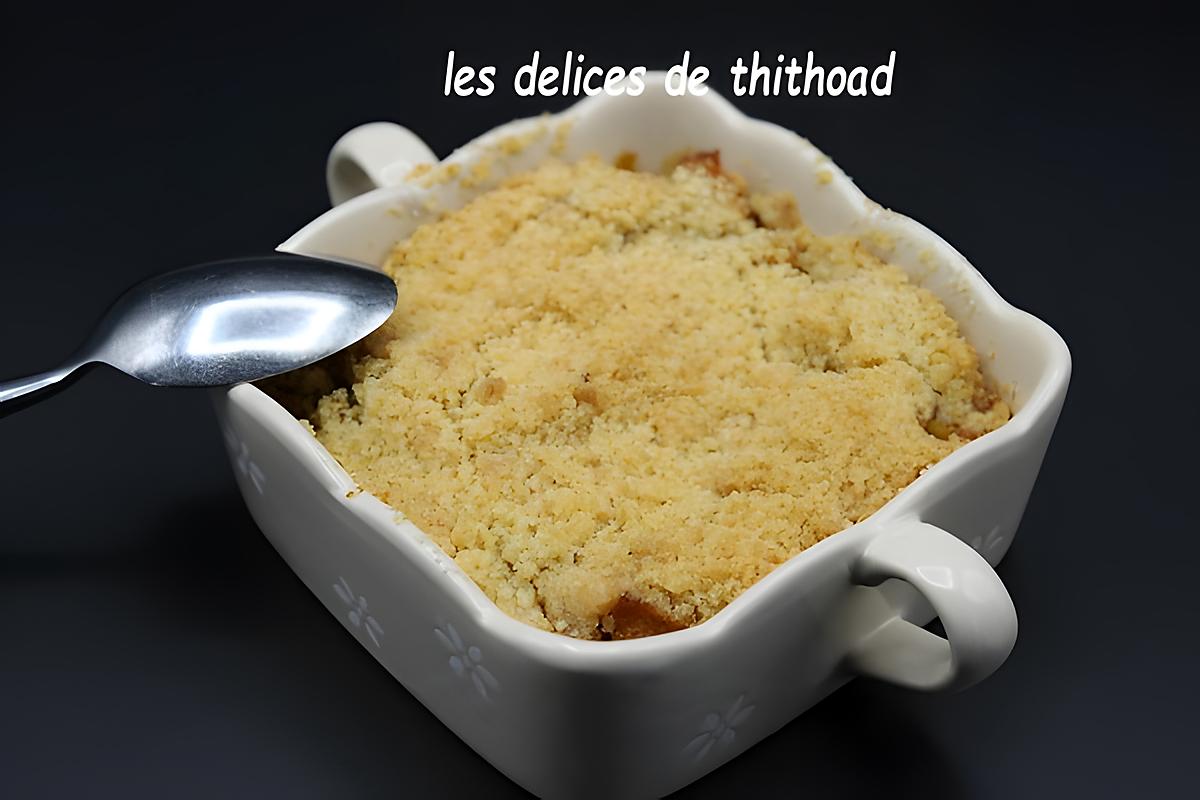 recette crumble pommes et caramel