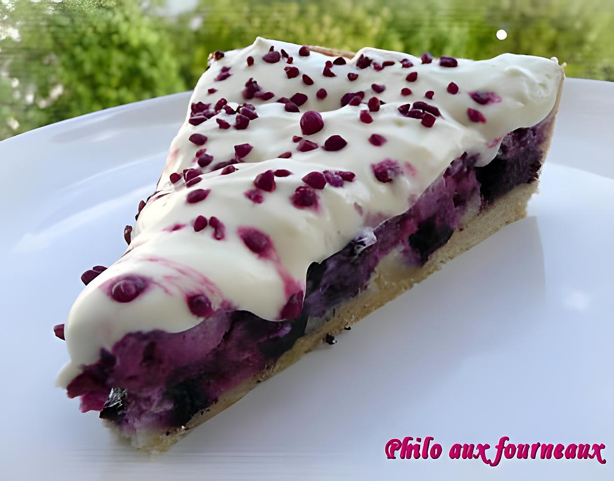 recette Tarte aux fruits rouges & au chocolat blanc