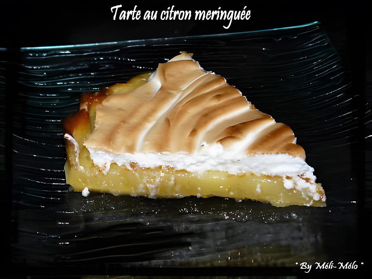 recette Ma première tarte au citron meringuée....