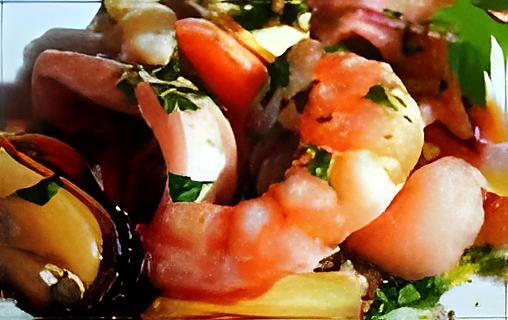 recette Salade aux fruits de mer