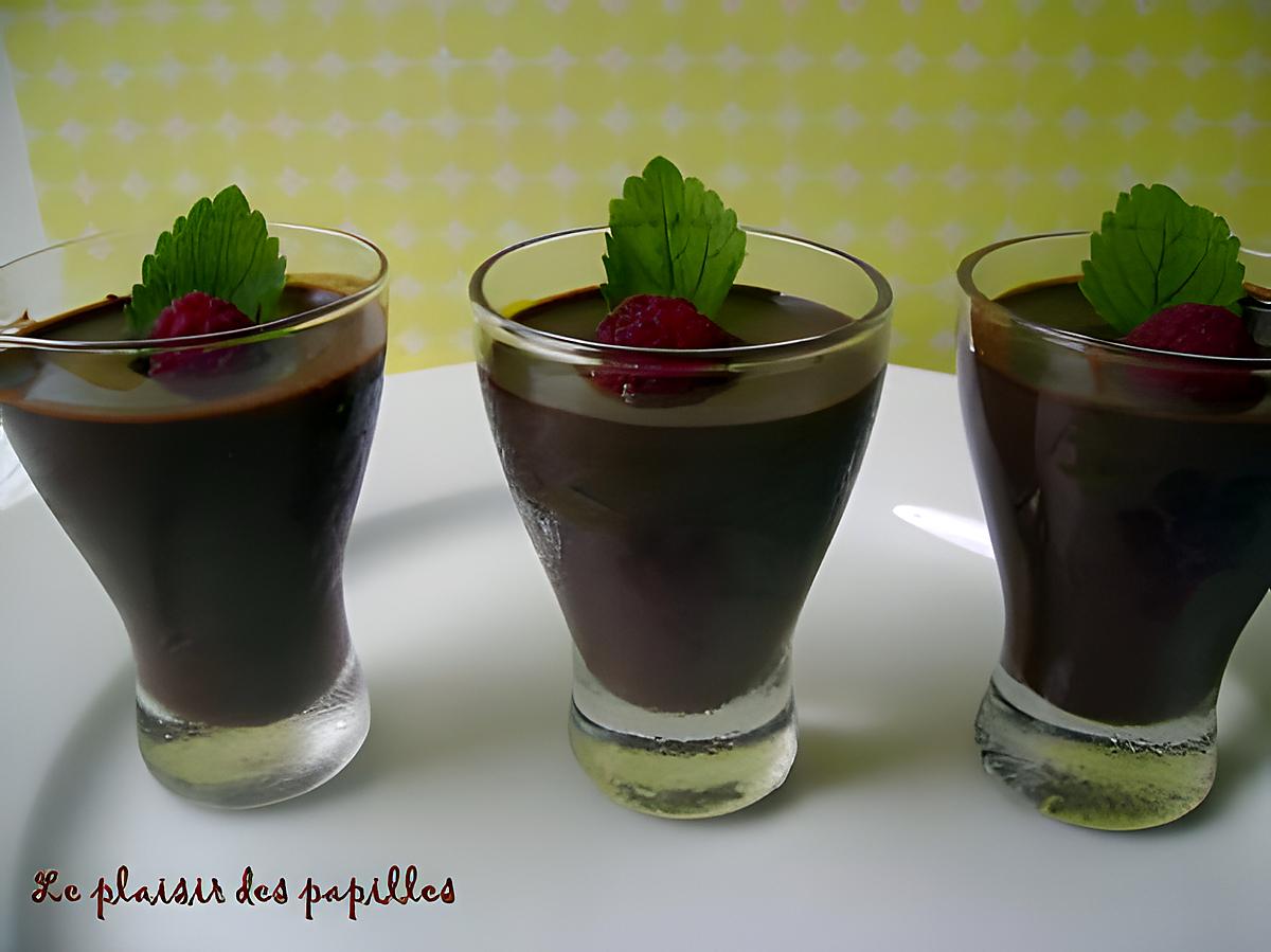 recette ~Petits pots de chocolat à la crème~ 