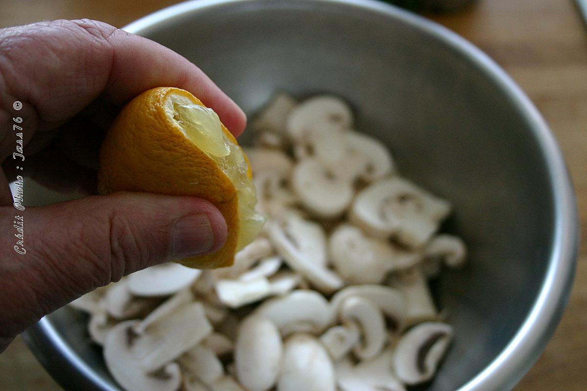 recette Encornets Grillés aux Champignons à la Plancha