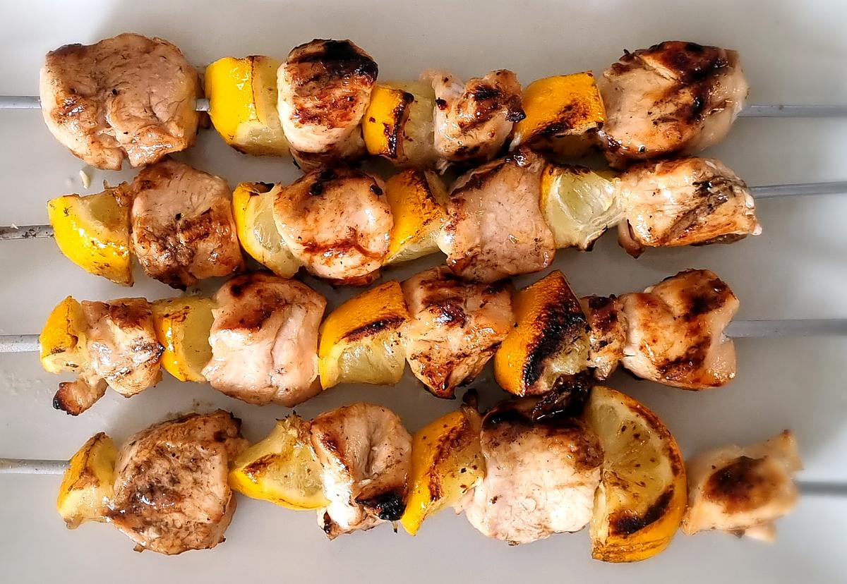 recette Brochette de poulet au citron