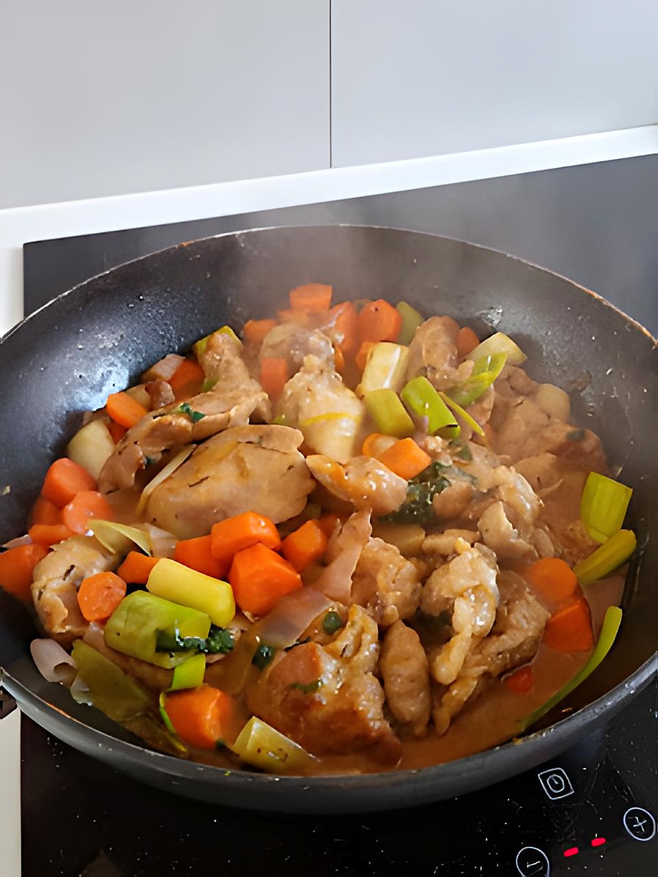 recette Araignée de porc aux légumes