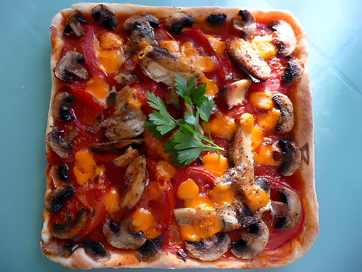 recette pizza aux sardines et à la mimolette