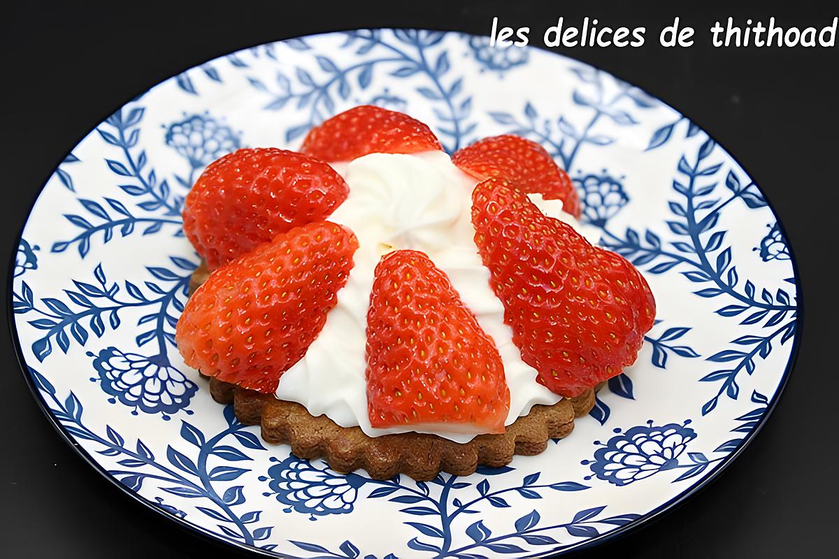 recette tartelettes mascarpone, fromage blanc et fraises