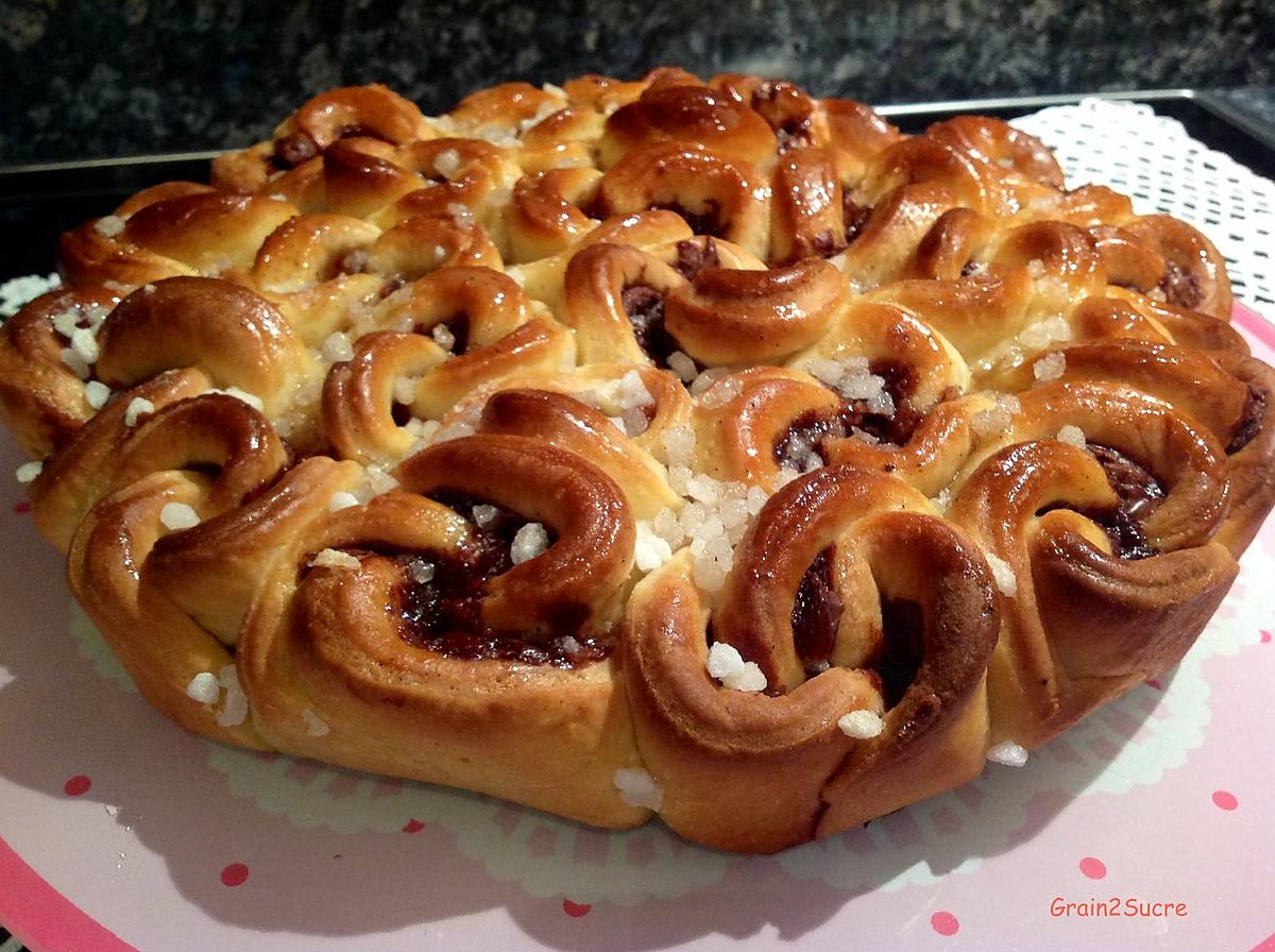 recette Brioche bouclettes au Nutella