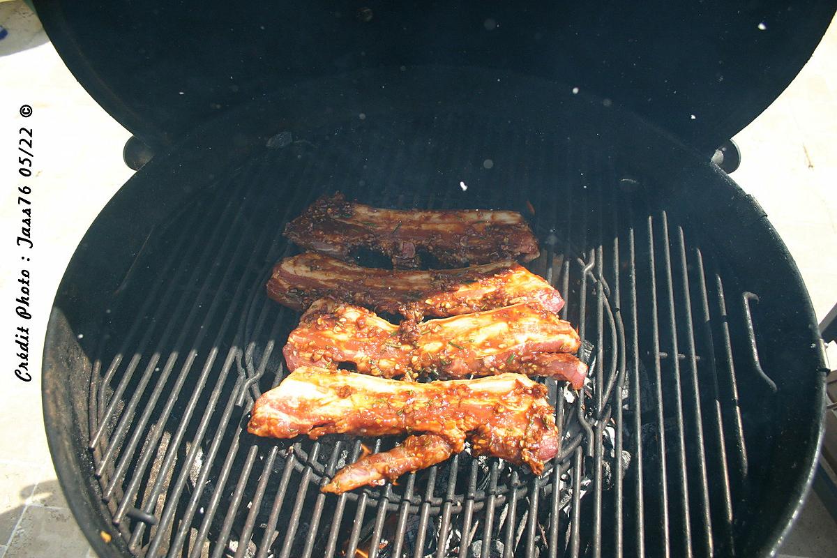 recette Poitrine de Porc Marinée Cuite au Barbecue