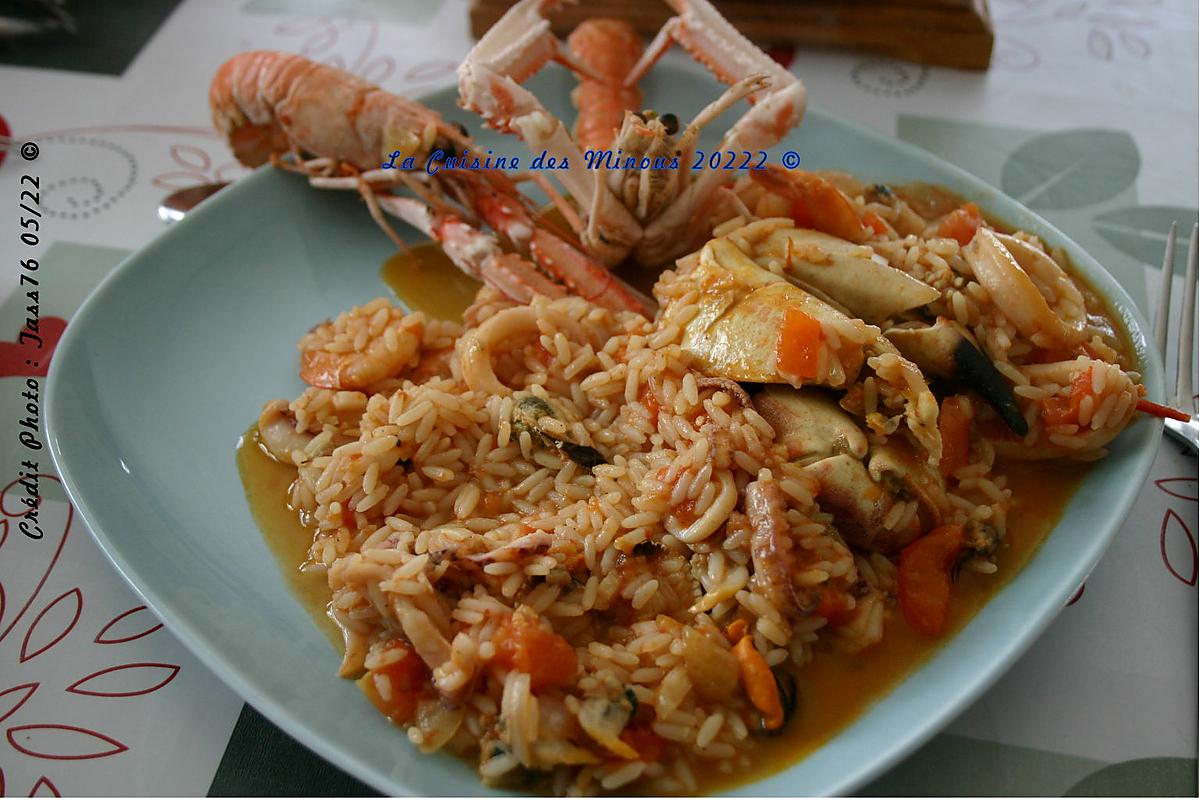 recette Arroz de Marisco De Fusetta (riz au fruits de mer)