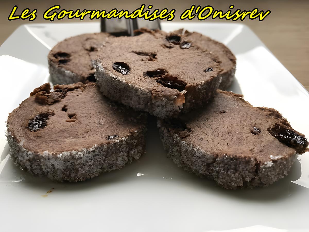 recette Biscuits chocolat et raisins sec