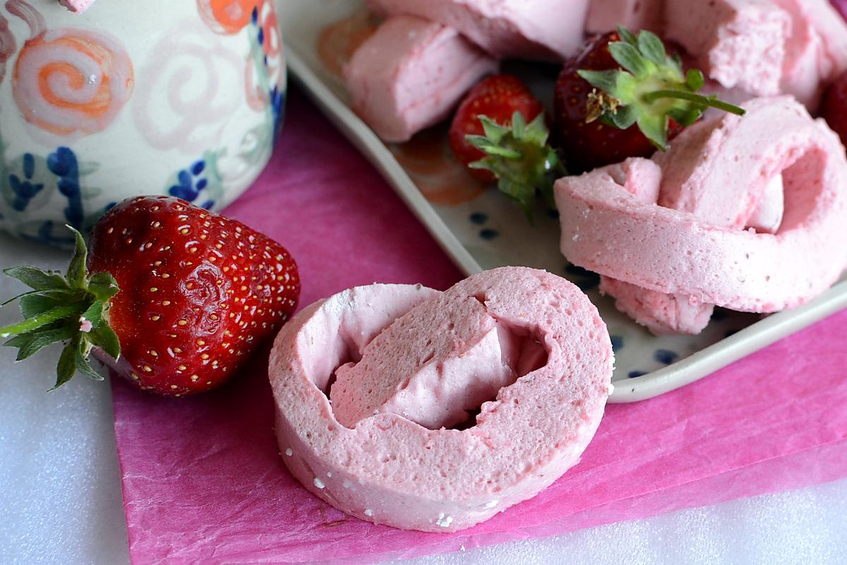 recette Guimauves à la fraise sans oeuf