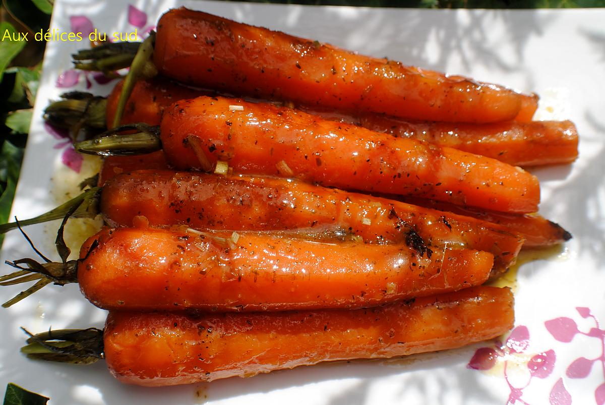 recette Carottes glacées à la citronnelles .