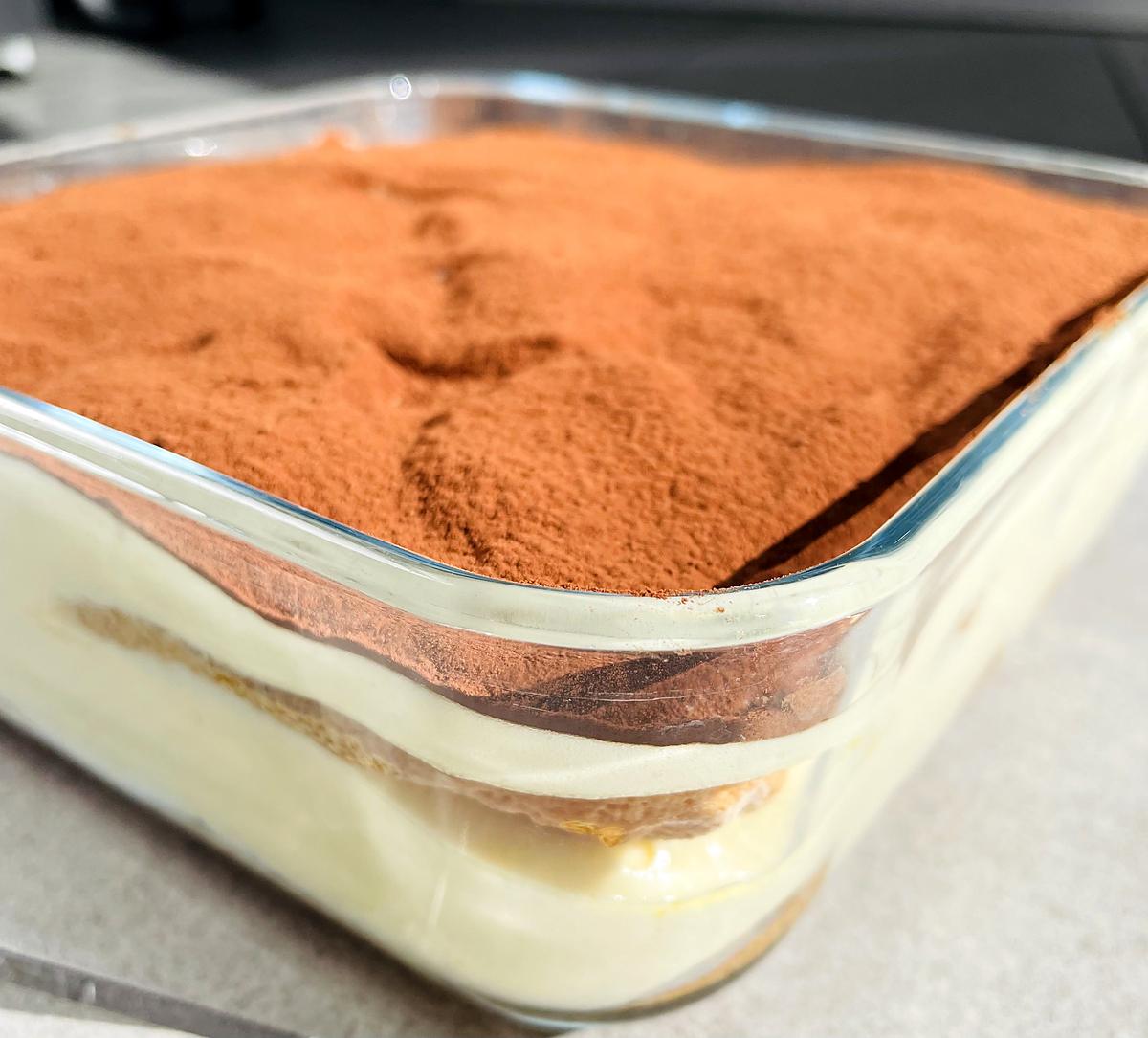 recette le véritable "tiramisu" italien