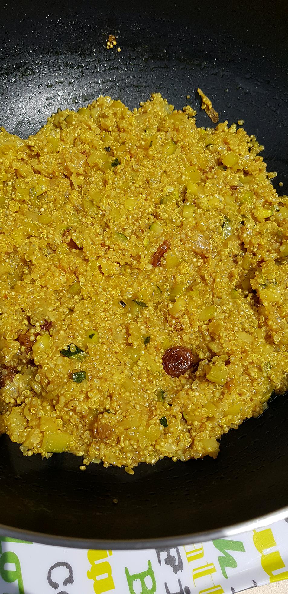 recette Quinoa aux courgettes et au curry