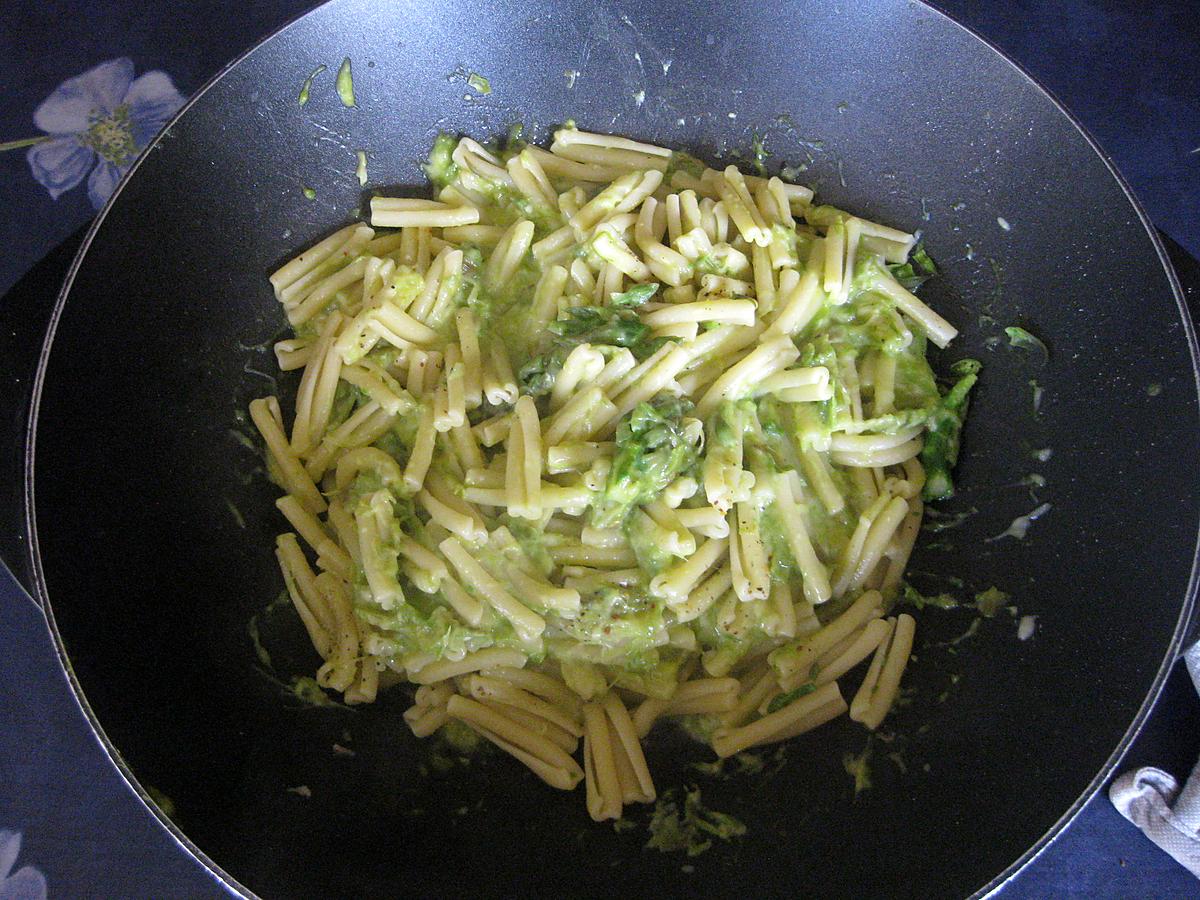 recette Pâtes aux asperges et parmesan