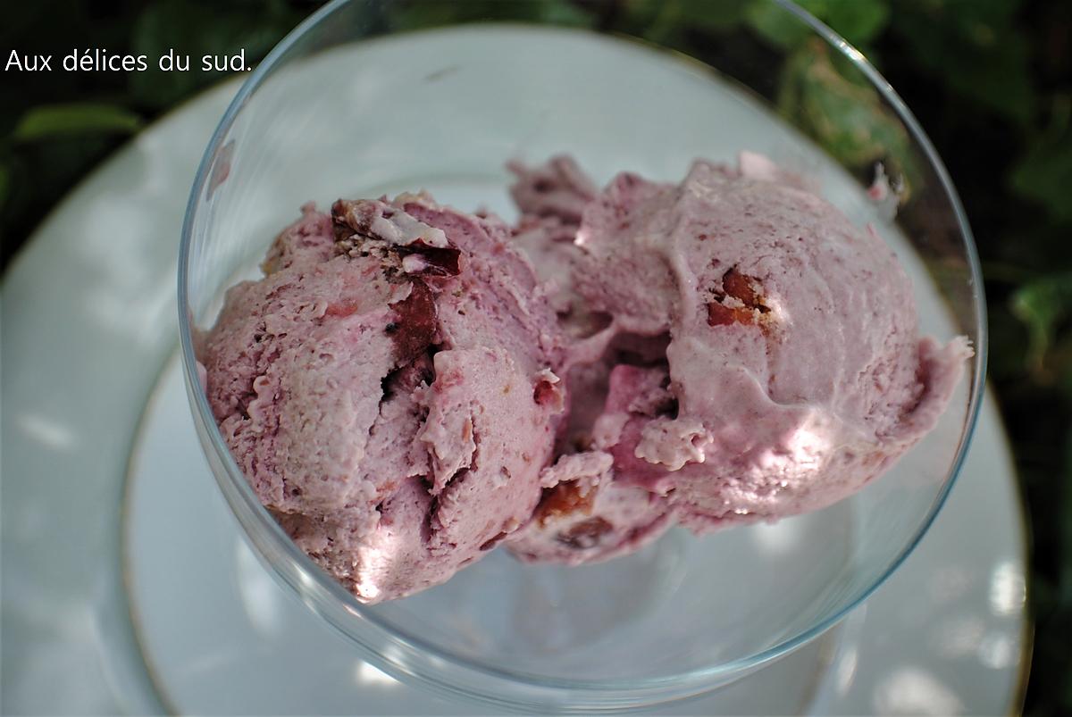 recette Glace à la cerise .