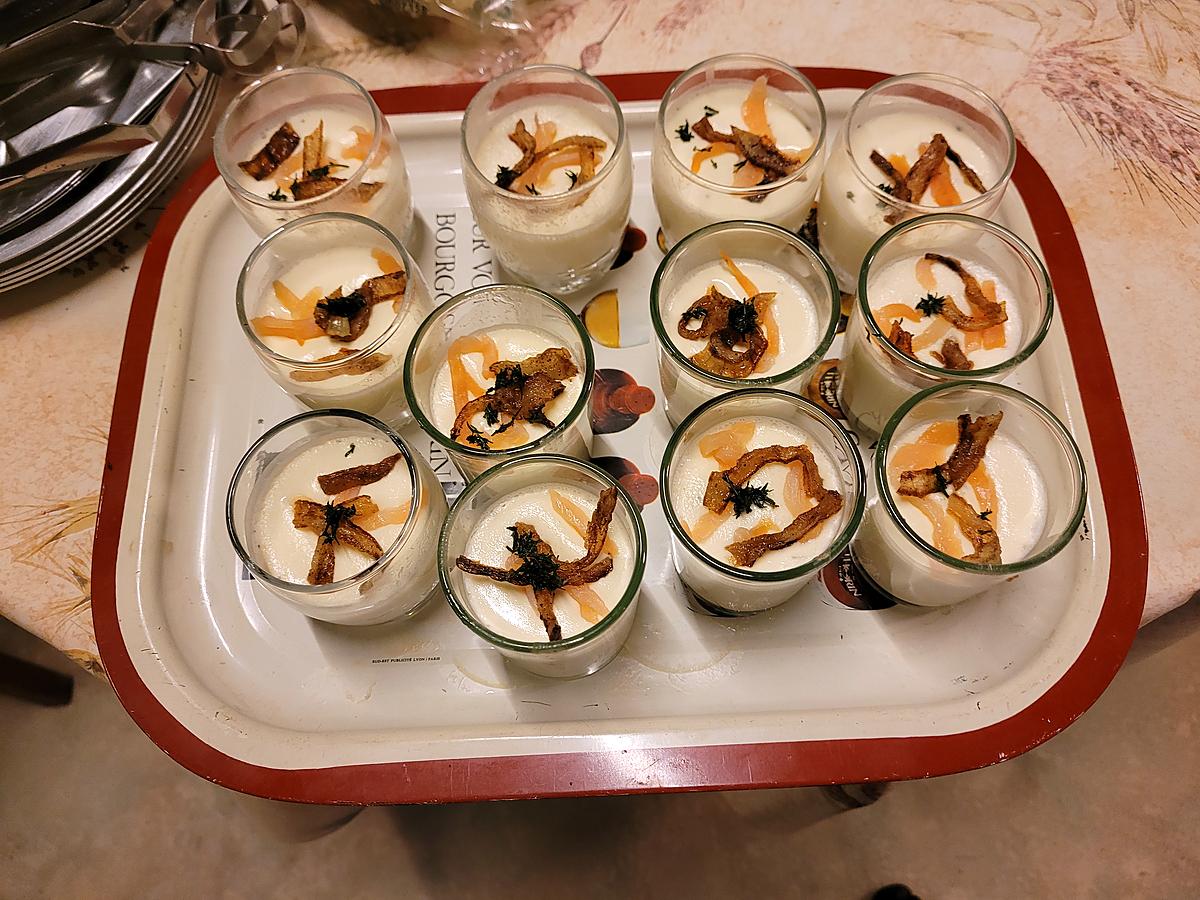 recette Verrines panna cotta au saumon fumé