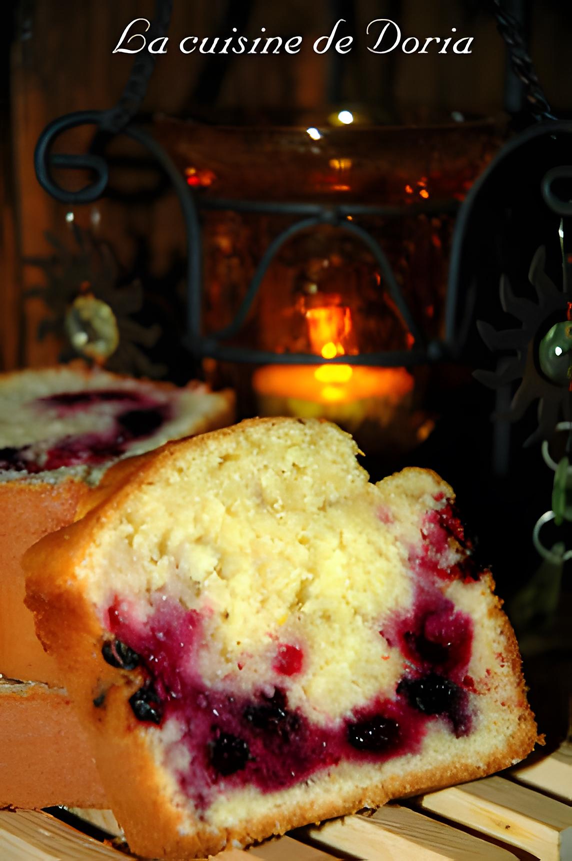 recette Cake aux fruits rouges