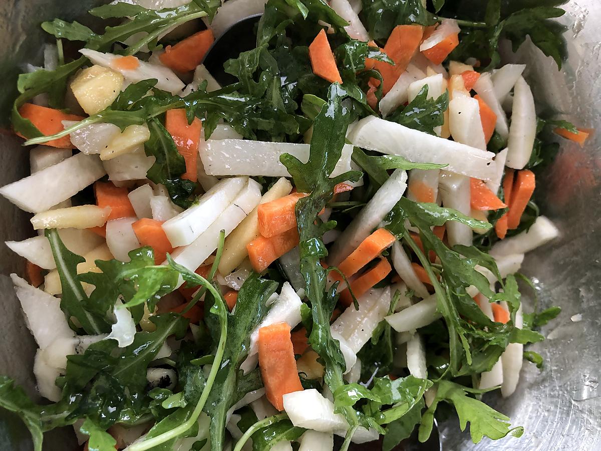 recette Salade croquante de radis noir et carottes