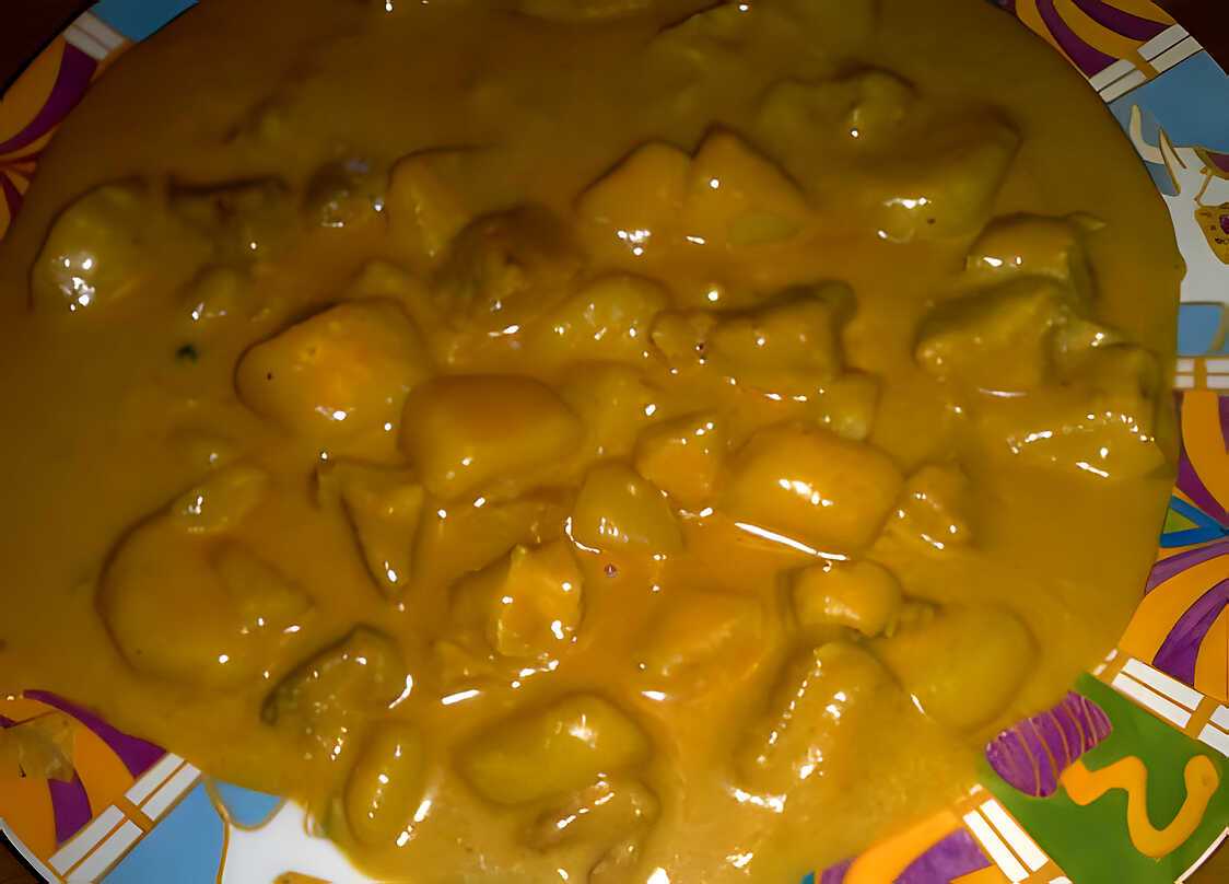 Recette de Porc curry coco
