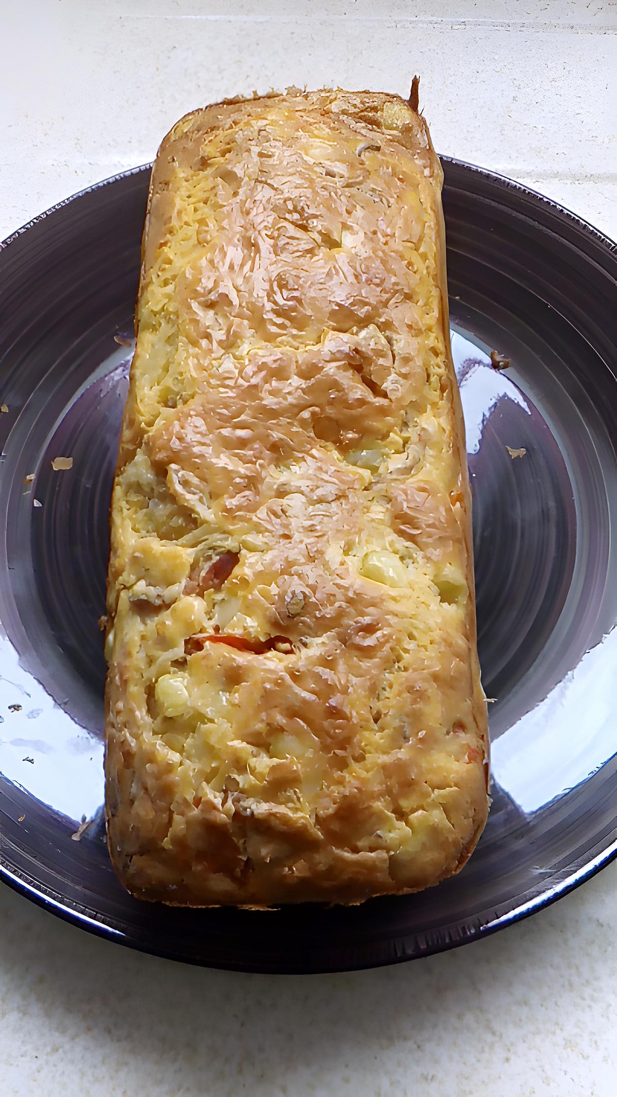 recette cake courgette tomate cerise lardons fumé