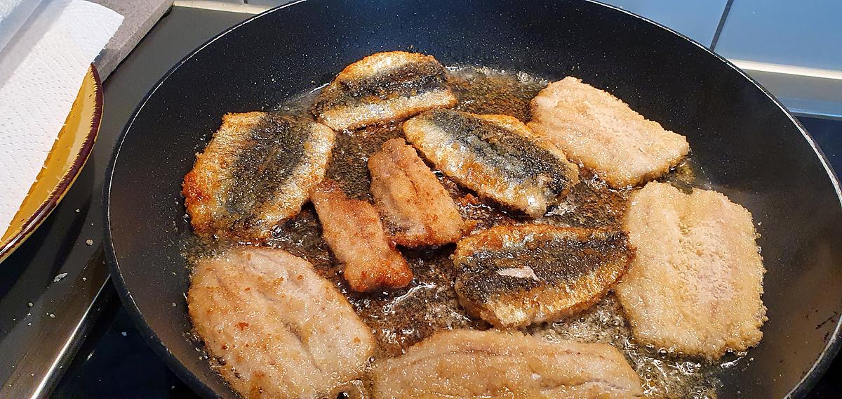 recette Sardines fraîches en filets panées