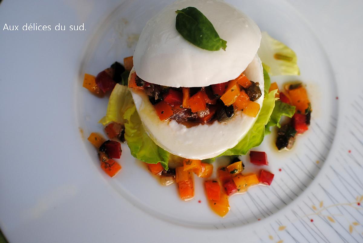 recette Mozzarella farcie .