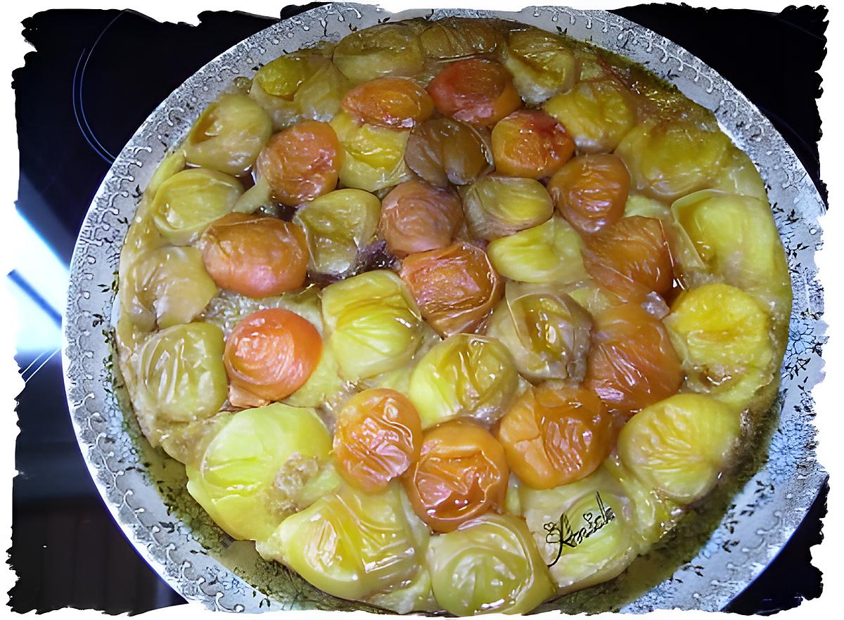 recette tatin d'abricots à la réglisse