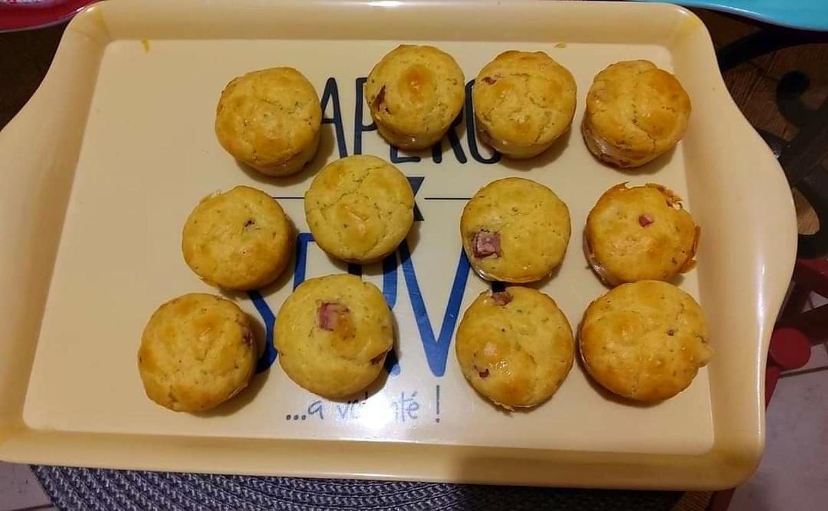 recette CAKES SALÉS JAMBON, BOURSIN, GRUYÈRE