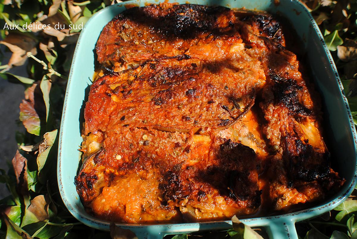 recette Aubergines à la parmigiana .