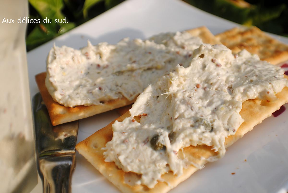 recette Rillettes de maquereaux aux deux moutardes .