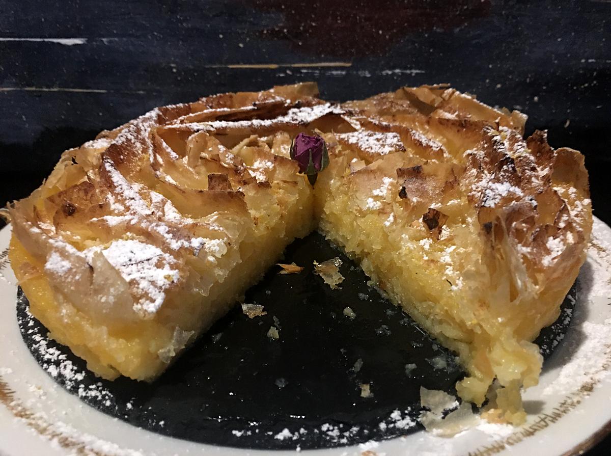 recette Tarte aux citron à la pâte filo