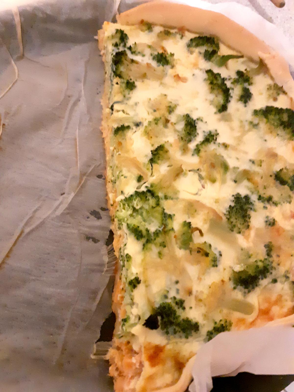 recette Quiche brocoli et saumon fumé