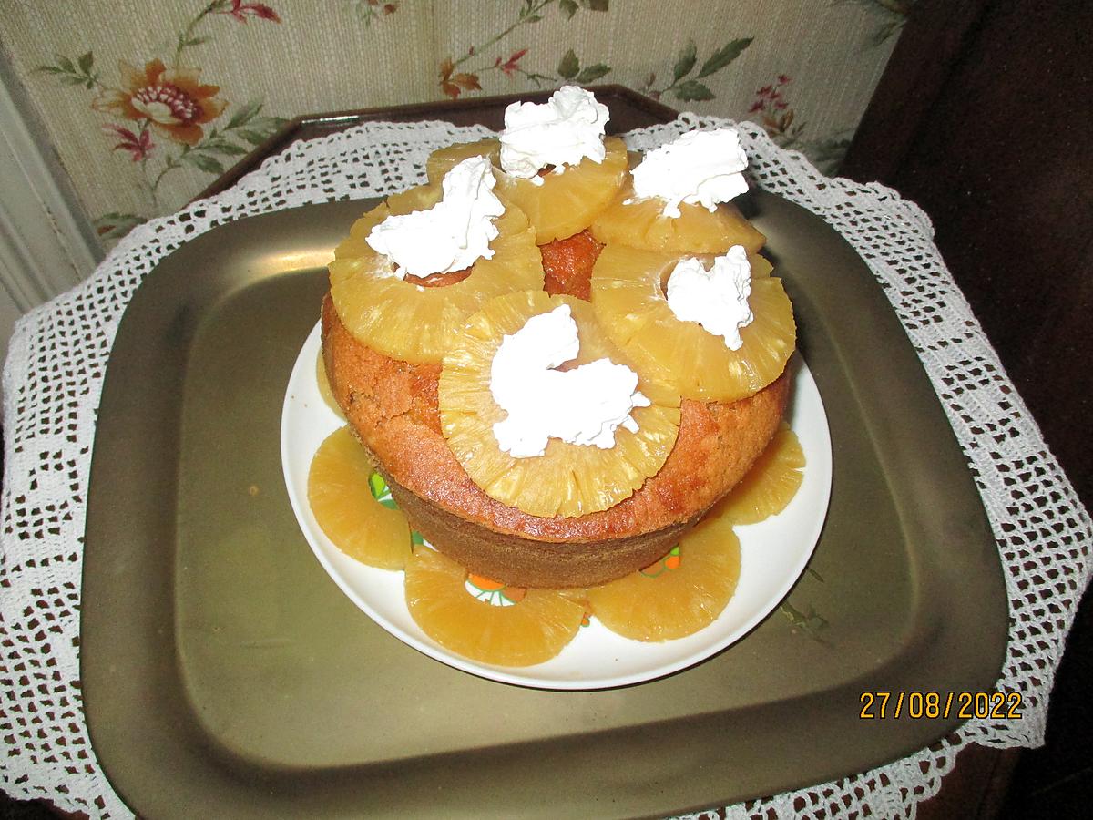 recette Gâteau au yaourt et ananas